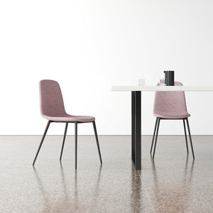 33'' H x 17.5'' W x 21'' D Lunar Velvet Side Chair (Set of 2)