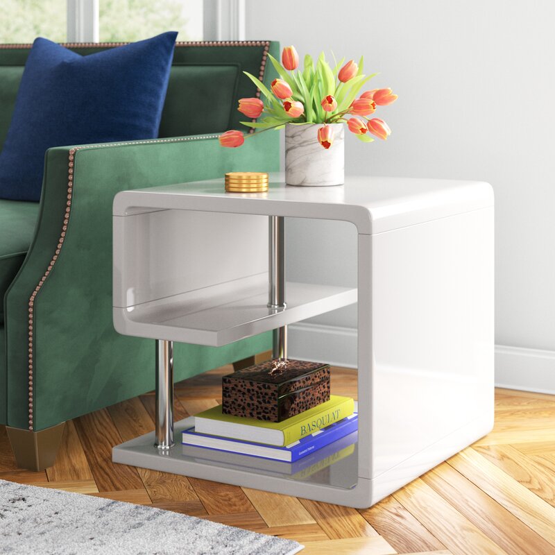 Luther 22'' Tall Floor Shelf End Table
