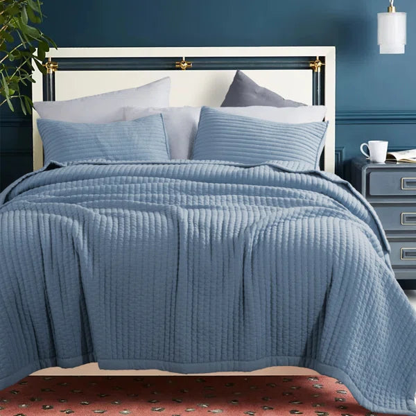 Luxora Microfiber Reversible 3 Piece Quilt Set oversized king