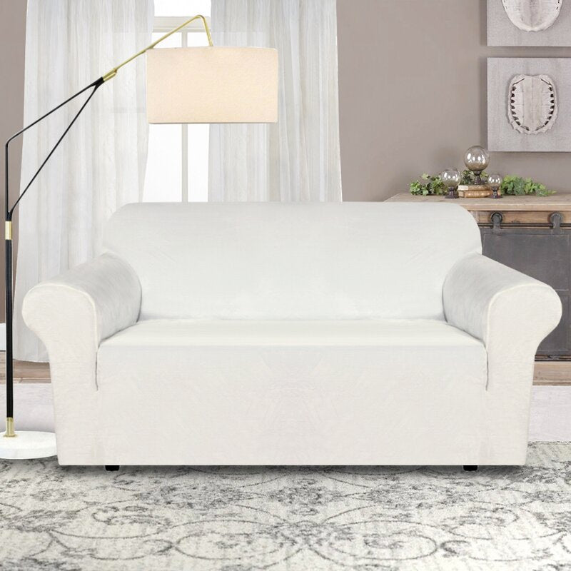 Luxurious High Stretch Box Cushion Loveseat Slipcover