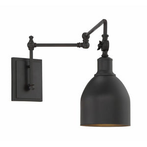 Oil Rubbed Bronze 1-Light Swing Arm Lamp #9338
