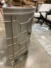 Load image into Gallery viewer, Ezell 4 - Door  Mirrored Half-Circle Accent Cabinet
