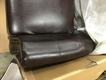 Load image into Gallery viewer, Neville 37 in. Width Big and Tall Brown Faux Leather Nailhead Trim Club Recliner
