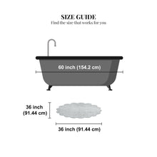 Load image into Gallery viewer, Winchester Crochet Border Bath Mat - Grey
