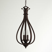 Load image into Gallery viewer, Macalla 3 Light Lantern Teardrop Chandelier
