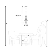 Load image into Gallery viewer, Macalla 3 - Light Single Teardrop Pendant
