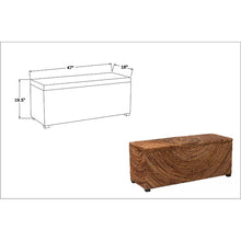Load image into Gallery viewer, Macri Wicker Flip Top Storage Bench
