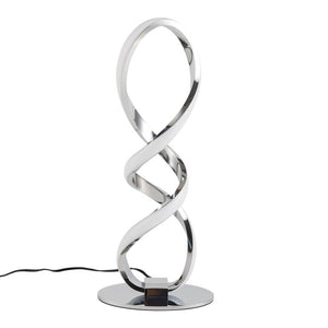 Macy-Rose Spiral Led Table Lamp, Curved Led Desk Lamp, Contemporary Minimalist Lighting Design, Warm White Light, Dimmable