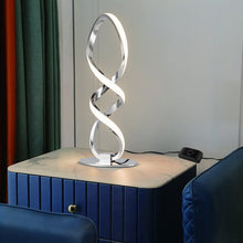 Load image into Gallery viewer, Macy-Rose Spiral Led Table Lamp, Curved Led Desk Lamp, Contemporary Minimalist Lighting Design, Warm White Light, Dimmable
