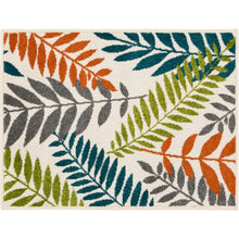 Load image into Gallery viewer, Maddock Floral Indoor / Outdoor Area Rug in Blue/Green/Orange, Rectangle 2&#39; 3&quot; x 3&#39;

