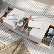 Load image into Gallery viewer, Madilynn Trestle Coffee Table with Storage
