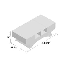 Load image into Gallery viewer, Madilynn White Trestle Coffee Table with Storage (SB1338)
