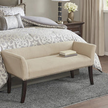 Load image into Gallery viewer, Madison Park Antonio Cream Upholstered Accent Bench

