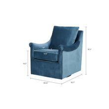 Load image into Gallery viewer, Madison Park Morton Blue Swivel Chair MRM165
