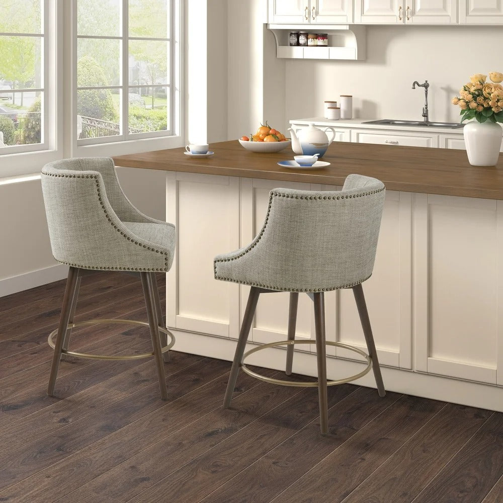 Madison Park Quarry Swivel Counter Stool