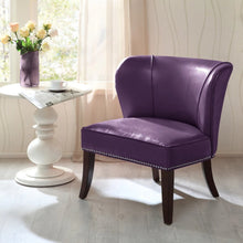 Load image into Gallery viewer, Madison Park Sheldon Purple Armless Accent Chair
