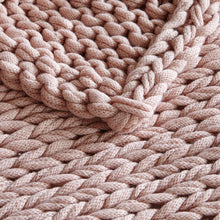 Load image into Gallery viewer, Blush Madison Handmade Chunky Double Knit Throw
