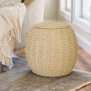 Cream Maelys 19'' Tall Drum End Table