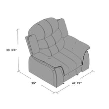 Load image into Gallery viewer, Mager 42.52&#39;&#39; Wide Faux Leather Manual Glider Club Recliner
