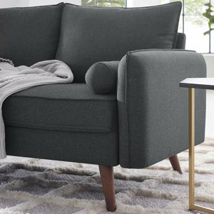 Maggie 60" Wide Round Arm Loveseat #AD186