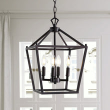 Load image into Gallery viewer, Maggiemae 4 - Light Lantern Geometric Chandelier 7693
