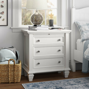 Magness 30.5'' Tall 3 - Drawer Nightstand in White