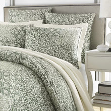 Load image into Gallery viewer, Mahon Green 100% Cotton 230 TC Reversible Bohemian 3 Piece Duvet Cover Set king
