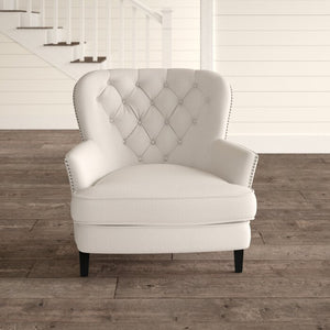 Maidenstone 23" Armchair Ivory *AS IS #1367HW