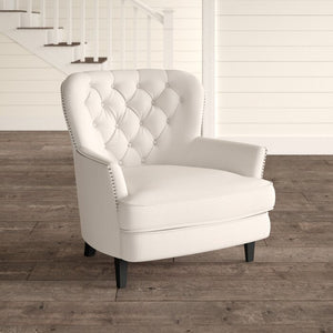 Maidenstone 23" Armchair Ivory *AS IS #1367HW