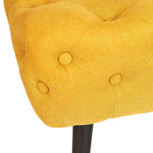 Load image into Gallery viewer, Mustard Malani Upholstered Tufted Bench
