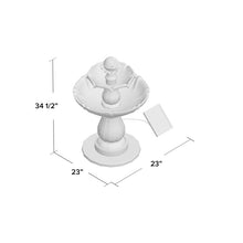 Load image into Gallery viewer, Black Malpelo Resin Solar Fountain 6822RR
