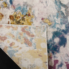 Load image into Gallery viewer, Malta Abstract Area Rug in Cream/Dark Teal, Runner 2&#39; x 8&#39;
