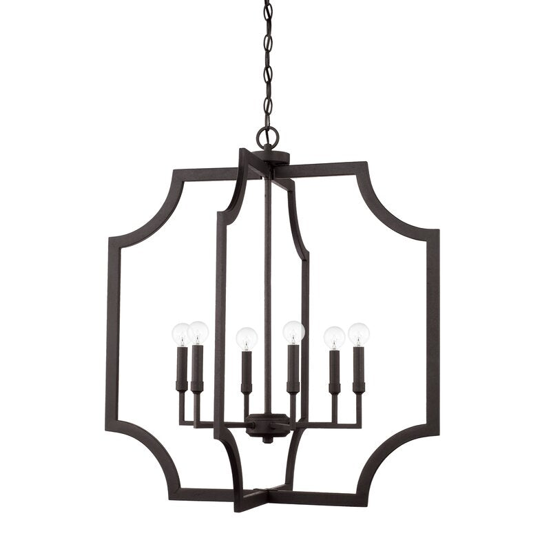 Malvina 6 - Light Lantern Geometric Chandelier 7772
