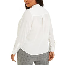 Load image into Gallery viewer, Women&#39;s Plus Size Pleated Ruffled Blouse by Calvin Klein
