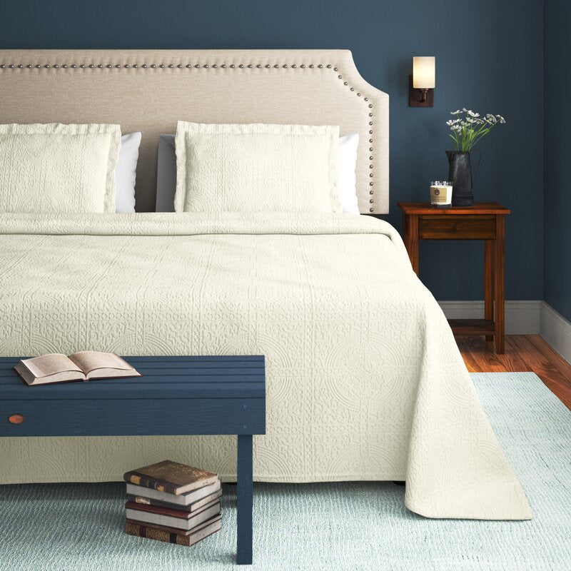 King Ivory Mandalay Oversized Coverlet Set 218AH