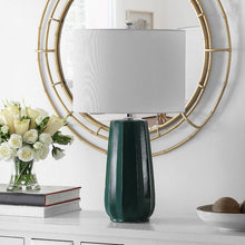 Load image into Gallery viewer, Manford 24.5&quot; Dark Green Table Lamp
