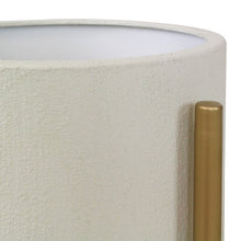 Load image into Gallery viewer, Beige Manhasset 2-Piece Metal Pot Planter Set  *AS IS #890HW
