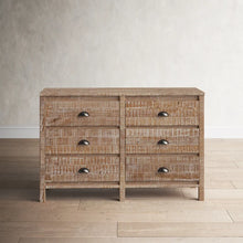 Load image into Gallery viewer, Barnwood Mannion 6 Drawer 51&#39;&#39; W Solid Wood
