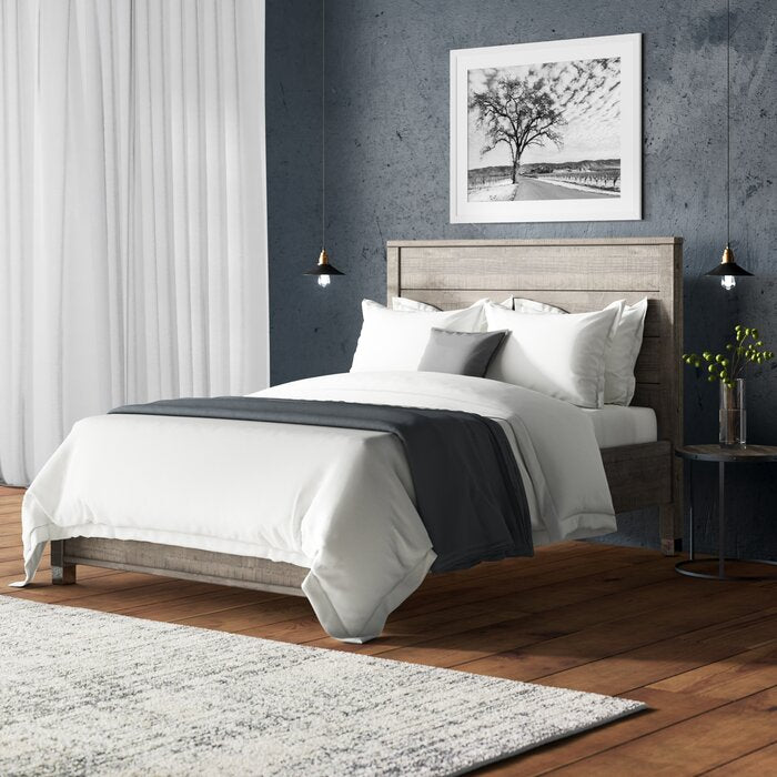 Driftwood Grey Mannion Platform Bed Queen (329MM)