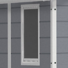 Load image into Gallery viewer, Gray/White Manor 4 ft. W x 6 ft. D Plastic Vertical Storage Shed (Part number: 212917) (2 BOXES) MRM250
