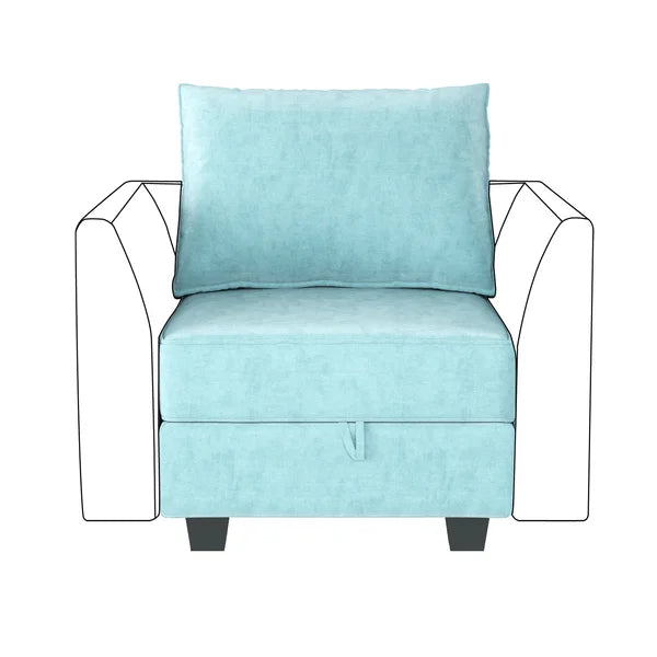 Manusite 25.6'' Wide Square Storage Ottoman with Storage