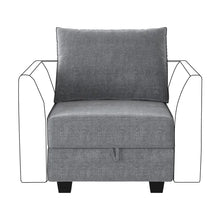 Load image into Gallery viewer, Manusite 25.6&#39;&#39; Wide Square Storage Armless chair
