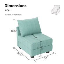 Load image into Gallery viewer, Manusite 25.6&#39;&#39; Wide Square Storage Ottoman with Storage
