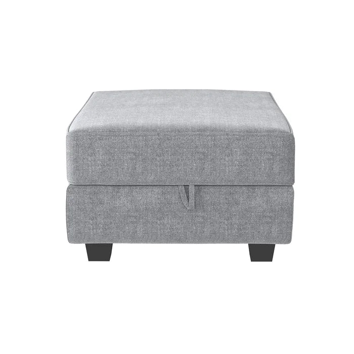 Manusite 25.6'' Wide Square Storage Ottoman with Storage