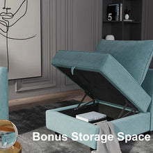 Load image into Gallery viewer, Manusite 25.6&#39;&#39; Wide Square Storage Ottoman with Storage
