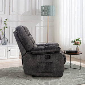 Marable Super Soft And Oversize Manual Recliner With Massage And Heat
