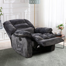 Load image into Gallery viewer, Marable Super Soft And Oversize Manual Recliner With Massage And Heat
