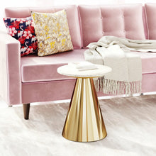 Load image into Gallery viewer, Marble Drum End Table (SB35)
