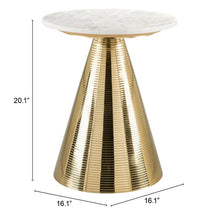 Load image into Gallery viewer, Marble Drum End Table (SB35)
