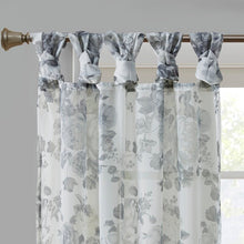 Load image into Gallery viewer, Marcus Floral Sheer Tab Top Single Curtain Panel B56 170 ps
